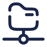 Folder Path Connect SVG Icon